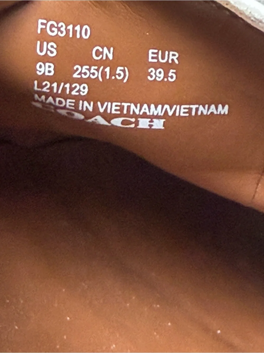 Coach Haley Chalk Leather Horsebit Loafers Gold Women’s Size 9